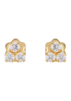 Budget 😍 Kids Cubic Zirconia Stud Earrings in 14K White Gold by Belk & Co. 😍 -DealsBelk & Co. Store Belk 8460