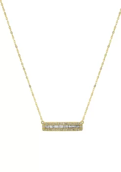 Best Sale 🛒 1/4 ct. t.w. Diamond Necklace in Gold Over Sterling Silver by Belk & Co. ✔️ -DealsBelk & Co. Store Belk 8511