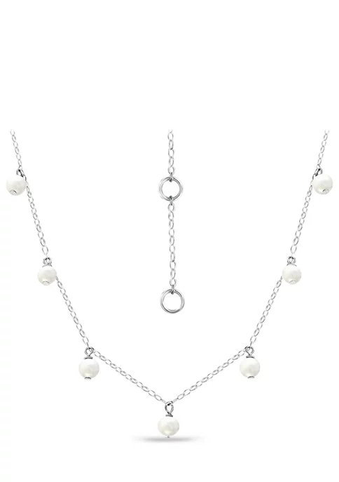 Flash Sale ❤️ Fresh Water Pearl Drop Station Necklace in Sterling Silver by Belk & Co. 💯 5 Flash Sale ❤️ Fresh Water Pearl Drop Station Necklace in Sterling Silver by Belk & Co. 💯 - Image 5