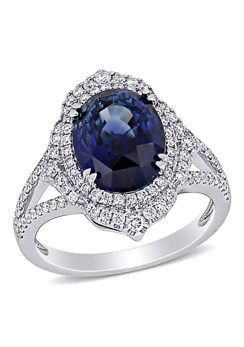 Best Pirce ๐ฏ 6 ct. t.g.w. Blue Sapphire and 3/5 ct. t.w. Diamond Halo Cocktail Ring in 14K White Gold by Belk & Co. ๐ฅฐ 6 Best Pirce ๐ฏ 6 ct. t.g.w. Blue Sapphire and 3/5 ct. t.w. Diamond Halo Cocktail Ring in 14K White Gold by Belk & Co. ๐ฅฐ - Image 6