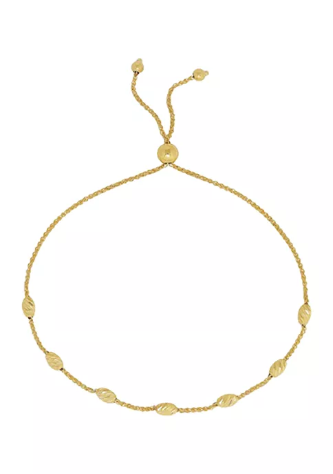 Deals ๐ 10K Yellow Gold Adjustable Bracelet by Belk & Co. ๐ 2 Deals ๐ 10K Yellow Gold Adjustable Bracelet by Belk & Co. ๐ - Image 2