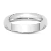 Wholesale ✔️ Men's 14K White Gold 4 Millimeter Lightweight Half Round Band by Belk & Co. ⌛