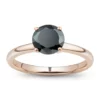 Hot Sale ✨ 2.05 ct. t.w. Black Diamond Ring in 10K Rose Gold by Belk & Co. ✨