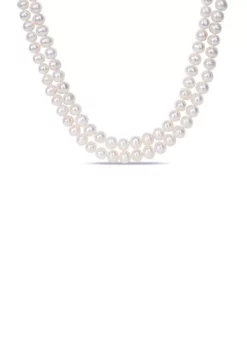 Top 10 🎁 9-10 MM Freshwater Cultured Pearl 2-Strand Necklace with Sterling Silver Clasp by Belk & Co. 🎉 -DealsBelk & Co. Store Belk 8630
