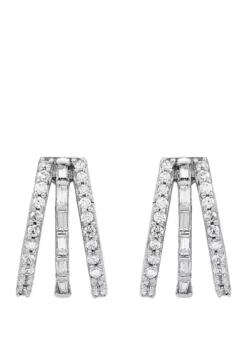 Cheap 😍 1/2 ct. t.w. Diamond Earrings in 10k White Gold by Belk & Co. 🤩