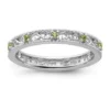 Budget 💯 1/5 ct. t.w. Peridot Stackable Expressions Ring in Sterling Silver by Belk & Co. ✔️