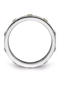 Budget 💯 1/5 ct. t.w. Peridot Stackable Expressions Ring in Sterling Silver by Belk & Co. ✔️ -DealsBelk & Co. Store Belk 8668