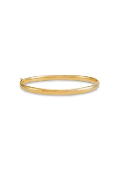 Best Sale 🛒 14K Yellow Gold Hinged Bangle by Belk & Co. 😉