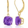Wholesale 🎁 10k Yellow Gold Amethyst Earrings by Belk & Co. 💯