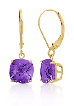 Wholesale 🎁 10k Yellow Gold Amethyst Earrings by Belk & Co. 💯 -DealsBelk & Co. Store Belk 8706