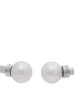 Outlet ✔️ Sterling Silver Pearl Slip-On Bangle Bracelet by Belk & Co. 🎁 -DealsBelk & Co. Store Belk 8711