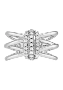 Cheap โ๏ธ 1/5 ct. t.w. Diamond Ring in Sterling Silver by Belk & Co. ๐