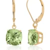 Budget ❤️ 10k Yellow Gold Green Amethyst Earrings by Belk & Co. ✨