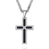 Top 10 🔥 Men's Stainless Steel Black Resin and Diamond Cross Pendant by Belk & Co. ❤️