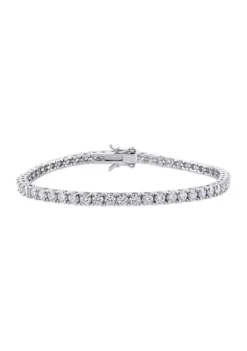 Cheapest 🎁 5 ct. t.w. Created Moissanite Tennis Bracelet in Sterling Silver by Belk & Co. 🧨 -DealsBelk & Co. Store Belk 877