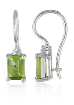 Top 10 🎉 Sterling Silver Peridot and Diamond Earrings by Belk & Co. 😍