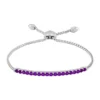 Promo ✨ 1.14 ct. t.w. Created Amethyst Bolo Bracelet in Sterling Silver by Belk & Co. ⭐