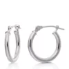 Promo 💯 Hoop Earrings in 14K White Gold by Belk & Co. 🌟