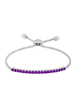 Promo ✨ 1.14 ct. t.w. Created Amethyst Bolo Bracelet in Sterling Silver by Belk & Co. ⭐ -DealsBelk & Co. Store Belk 8780