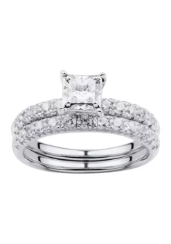 Brand new ⭐ 1 ct. t.w. Diamond Bridal Ring Set in 10K White Gold by Belk & Co. 🔥