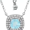 Discount 🌟 1.35 ct. t.w. Blue Topaz Necklace in Sterling Silver by Belk & Co. 🔔