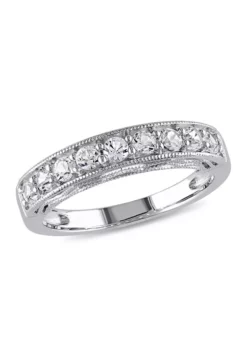 Coupon ⌛ 4/5 ct. t.w. Lab Created White Sapphire Anniversary Band in Sterling Silver by Belk & Co. ⭐ 9 Coupon ⌛ 4/5 ct. t.w. Lab Created White Sapphire Anniversary Band in Sterling Silver by Belk & Co. ⭐ -DealsBelk & Co. Store Belk 88