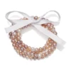 Best Sale 🎉 Natural White, Pink, Peach, Lavender Cultured Freshwater Pearl 4-Piece Stretch Bracelet Set by Belk & Co. 😀