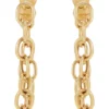 Cheapest ⌛ Front To Back Chain Earrings in 10K Yellow Gold by Belk & Co. 🥰