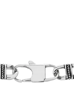 Wholesale 🛒 Men's Railroad Design Bracelet in Stainless Steel by Belk & Co. 😀 -DealsBelk & Co. Store Belk 8859