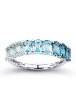 Best Sale 🔥 Blue Topaz Ring in Sterling Silver by Belk & Co. ⭐ -DealsBelk & Co. Store Belk 8866