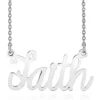 Wholesale 🔥 Sterling Silver Faith Necklace by Belk & Co. 👏