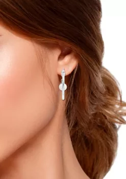 Cheapest ✔️ Fresh Water Pearl Drop Hoop Earrings in Sterling Silver by Belk & Co. 👏 -DealsBelk & Co. Store Belk 8934