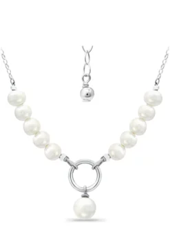 Wholesale 👍 Fresh Water Pearl Link Drop Necklace in Sterling Silver by Belk & Co. ⭐ -DealsBelk & Co. Store Belk 8959