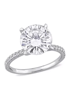 Outlet 👍 4.2 ct. t.w. Lab Created Moissanite Engagement Ring in 10K White Gold by Belk & Co. ✨ -DealsBelk & Co. Store Belk 8995