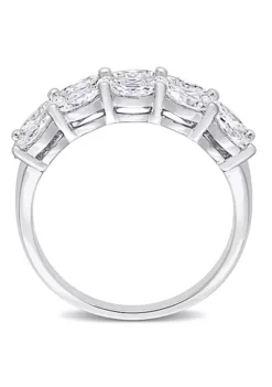 Wholesale 👏 Lab Created Marquise and Princess Cut Created Moissanite Anniversary Ring in Sterling Silver by Belk & Co. 🌟 -DealsBelk & Co. Store Belk 9019