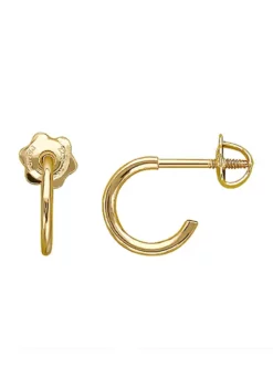 Cheapest 🛒 Baby Thread Hoop Earrings in 14K Yellow Gold by Belk & Co. 🔥 -DealsBelk & Co. Store Belk 902