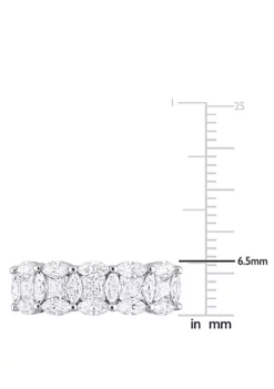 Wholesale 👏 Lab Created Marquise and Princess Cut Created Moissanite Anniversary Ring in Sterling Silver by Belk & Co. 🌟 -DealsBelk & Co. Store Belk 9020