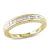Best Sale 🌟 1/4 ct. t.w. Diamond Anniversary Band in 10K Yellow Gold by Belk & Co. 😉