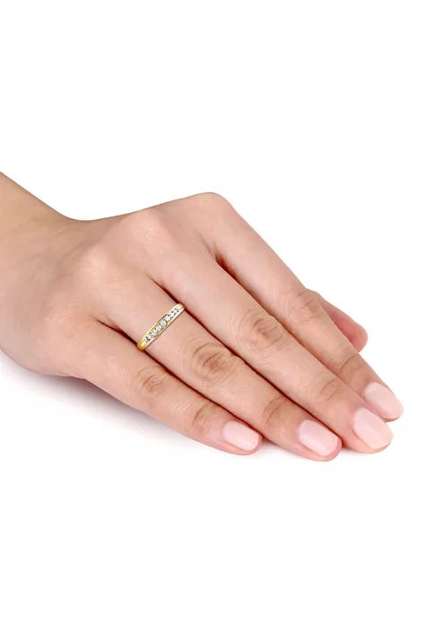 Best Sale ๐ 1/4 ct. t.w. Diamond Anniversary Band in 10K Yellow Gold by Belk & Co. ๐ 4 Best Sale ๐ 1/4 ct. t.w. Diamond Anniversary Band in 10K Yellow Gold by Belk & Co. ๐ - Image 4