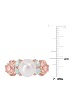 Best deal โจ 8.5-9 mm Cultured Freshwater Pearl and 1.43 ct. t.w. Morganite Aquamarine White Topaz Cocktail Ring in 18k Rose Plated Sterling Silver by Belk & Co. ๐ 7 Best deal โจ 8.5-9 mm Cultured Freshwater Pearl and 1.43 ct. t.w. Morganite Aquamarine White Topaz Cocktail Ring in 18k Rose Plated Sterling Silver by Belk & Co. ๐ -DealsBelk & Co. Store Belk 9038