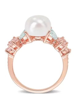 Best deal โจ 8.5-9 mm Cultured Freshwater Pearl and 1.43 ct. t.w. Morganite Aquamarine White Topaz Cocktail Ring in 18k Rose Plated Sterling Silver by Belk & Co. ๐ 8 Best deal โจ 8.5-9 mm Cultured Freshwater Pearl and 1.43 ct. t.w. Morganite Aquamarine White Topaz Cocktail Ring in 18k Rose Plated Sterling Silver by Belk & Co. ๐ -DealsBelk & Co. Store Belk 9039