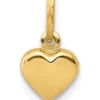 Flash Sale 🤩 14K Yellow Gold Polished 3-D Puffed Heart Charm by Belk & Co. 😍