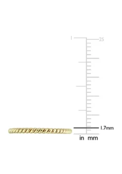 Outlet 🧨 Twist Wedding Band in 14K Yellow Gold by Belk & Co. 😀 -DealsBelk & Co. Store Belk 9058