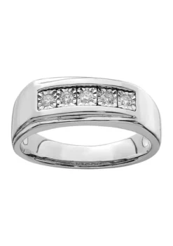 Deals ๐ Men's 1/10 ct. t.w. Diamond Polished Ring in Rhodium Plated Sterling Silver by Belk & Co. ๐ 7 Deals ๐ Men's 1/10 ct. t.w. Diamond Polished Ring in Rhodium Plated Sterling Silver by Belk & Co. ๐ -DealsBelk & Co. Store Belk 9091
