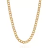 Best Pirce 🤩 Bevelled Curb Chain Necklace in 10k Yellow Gold by Belk & Co. 🔥