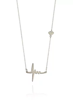 Hot Sale 😍 Sterling Silver Heartbeat Pendant by Belk & Co. ❤️