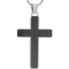Cheapest 🎁 Stainless Steel Cross Pendant on Round Box 24 Inch Chain by Belk & Co. 🧨