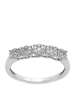 Hot Sale 💯 My Forever 1/4 ct. t.w. Diamond Composite Wedding Band in 10K White Gold by Belk & Co. 👍 -DealsBelk & Co. Store Belk 9178