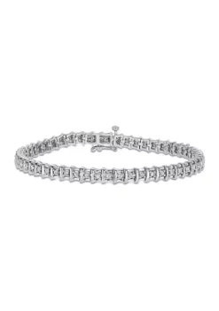 Coupon 🎉 1 ct. t.w. Diamond Tennis Bracelet In Sterling Silver by Belk & Co. 🤩