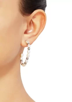 Hot Sale 🔔 19.9 ct. t.w. Freshwater Pearl Earrings in Sterling Silver by Belk & Co. 🎁 -DealsBelk & Co. Store Belk 9210